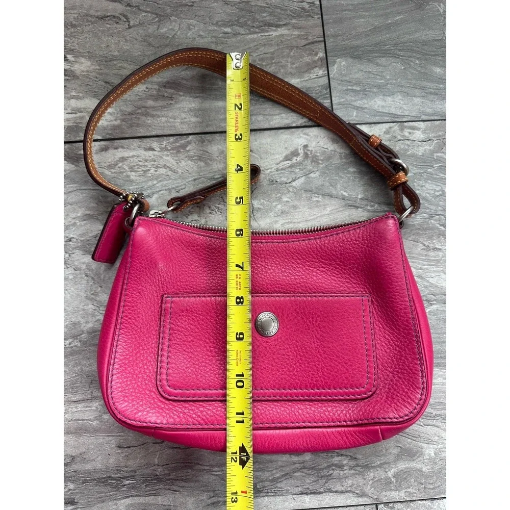 2005 Coach Vintage Chelsea Hobo Pink Pebbled Leather Shoulder8E96